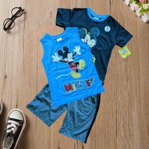 DISNEY Little Boy 3pc Graphic Short Set Size 6